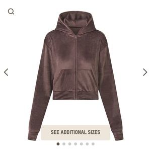 Skims Velour Zip Up